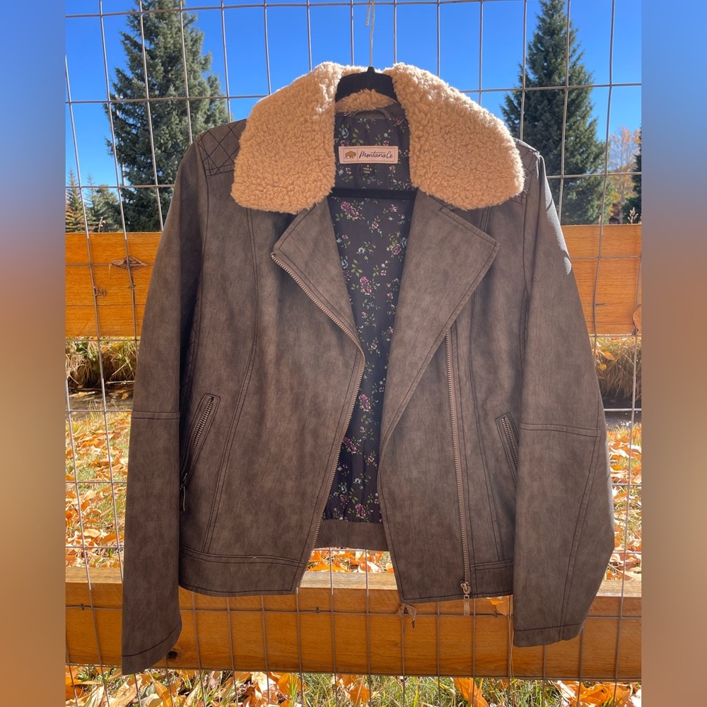Montana co vegan leather jacket